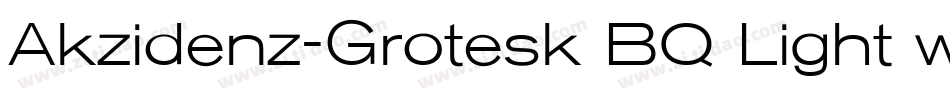 Akzidenz-Grotesk BQ Light with字体转换